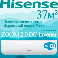 Hisense Инверторные сплит-системы серии ZOOM 2.0 DC Inverter AS-13UW4RYRKB05 с установкой